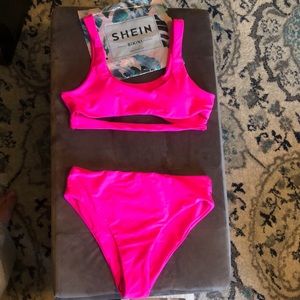 Hot pink bikini